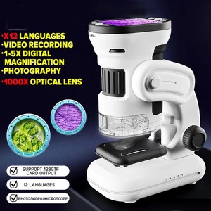 Microscope de poche Jinying, jouet pour enfants, microscope à main pour expériences scientifiques, microscope à main LED pour enfants - Product Image 3