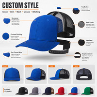 Gorra Trucker Personalizada con Parche de Cuero, Gorra de Béisbol con Malla Trasera de Primera Calidad, Logotipo Cosido de Alta Calidad, Gorra Deportiva para Hombre y Mujer
