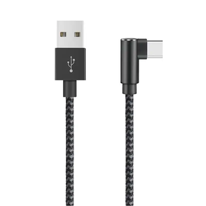 Câble USB de charge rapide, design en forme de "L", avec tressage en nylon, charge + transmission de données, 1/2 m, câble de synchronisation de données, <span class=keywords><strong>chargeur</strong></span> - Product Image 1