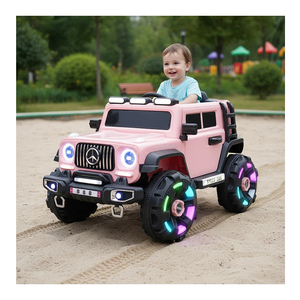 Ride on Electric Kids Vehicle Quad 390 Motor LED Glow Border 12V7Ah Battery Bluetooth Control Wide Seat Soft Swing Mode - Product Image 1