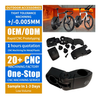 Accessoires de cadre de vélo en aluminium sur mesure usinés CNC, pièces de cadre de vélo anodisées, composants OEM