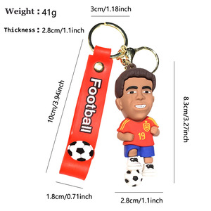 Portachiavi da Calcio Cristiano Ronaldo <span class=keywords><strong>Lionel</strong></span> Messi, Accessori per Tifosi, Ornamento da Appendere con Stampa UV - Product Image 4