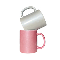 Tasses à café en céramique rose nacré personnalisées de qualité supérieure avec intérieur blanc – Lots en gros pour la vente commerciale et les commandes en vrac