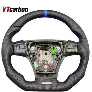 Accesorios Interiores para Automóviles YTcarbon, Volante <span class=keywords><strong>Deportivo</strong></span> Personalizado de Fibra de Carbono y Cuero para S40 V50 <span class=keywords><strong>C30</strong></span> C70 R-Design T5 - Product Image 4