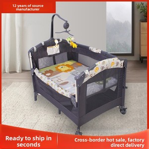 Culla Multifunzionale Pieghevole Portatile per Neonati, Lettino Co-Sleeping Regolabile in Altezza con Design Anti-Pizzicamento e Fasciatoio Integrato - Product Image 2