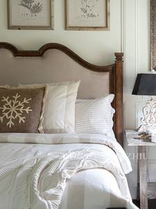 Villa de luxe de style palais, meubles pour chambre à coucher, lit King en bois massif et chêne - Product Image 5