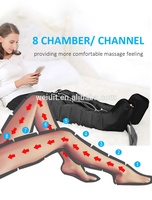 Bottes de compression à 8 chambres, masseur pneumatique corporel complet, machine de drainage lymphatique pour la rééducation et les salons de beauté