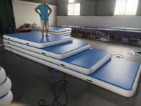 Tapis d'air gonflable en PVC épais à points de soudure, options 20 cm et 30 cm, tapis de gymnastique pour entraînement professionnel