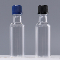 Botol Plastik Mini Kosong untuk Alkohol 1.7 Fl oz 50ml dengan Tutup Anti Bongkar