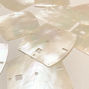Natuurlijke witte parelmoer wijzerplaten rechthoekige MOP schelp wijzerplaten horloge wijzerplaat onderdelen voor horloge maken groothandel - Product Image 3