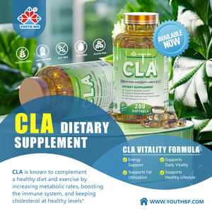 Complément Alimentaire Premium CLA 1000mg pour la Gestion de la Composition Corporelle, Huile de Carthame Non-OGM, 200 Gélules Molles, Sans Gluten - Product Image 2