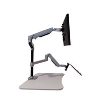 Support de bureau pour ordinateur portable à double écran, bras de fixation pour moniteur de 17 à 30 pouces, support de table pivotant