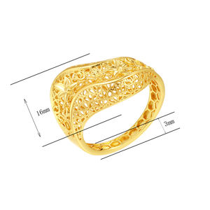 광동 황동 금도금 반지 남성 여성 힙합 24k 황동 너클 링 - Product Image 2