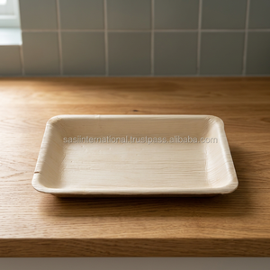 Bandeja Rectangular Profunda Ecológica Desechable de Hoja de Palma de 25x15cm - Product Image 2
