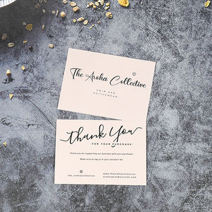 Cartes de remerciement tendance et accrocheuses, motifs colorés, papier kraft artistique, pour construire des relations professionnelles durables - Product Image 6