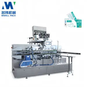 Full Automatic Alta Velocidade Vertical Carton Box Embalagem Food Cream Sabão Creme Dental Toy Blister Paper Boxing Cartoning Machine