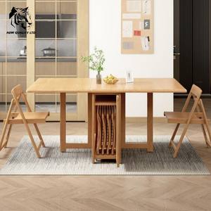 Muebles de comedor de madera maciza de nueva moda, mesa de comedor, precio bajo de fábrica china, personalizable, en stock, envío inmediato - Product Image 5