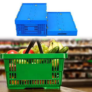 Caja de Plástico Apilable y Encajable de 74L con Tapa Adjunta, Resistente - Product Image 5