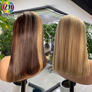 ไฮไลท์บ๊อบ P4/27 สีใสสำหรับวิกผมลูกไม้ 13x6 ผมแท้บราซิล วิกผมบ๊อบสั้น 1 ชิ้น ความหนาแน่น 150% 250% - Product Image 5