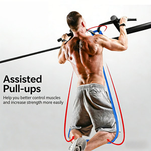 Fasce di Resistenza in Lattice di Alta Qualità, Assistente per Trazioni, Bande Fitness per Allenamento di Forza, Yoga ed <span class=keywords><strong>Esercizi</strong></span> in Palestra a Casa - Product Image 3