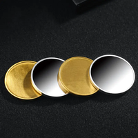 Pièces de défi vierges personnalisées de 40 mm en acier inoxydable, laiton mat et cuivre, pour gravure laser