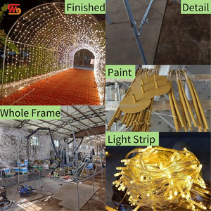 Custom Festivals Outdoor Led String Light Decorations 3D Arch <strong>Tunnel</strong> Wedding Event Decor Light Time <strong>Tunnel</strong> - Product Image 3