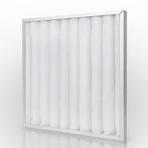 Washable Customized G3/G4 Aluminum Primary Synthetic Fibre Pleated Metal Mesh HVAC Air Filter