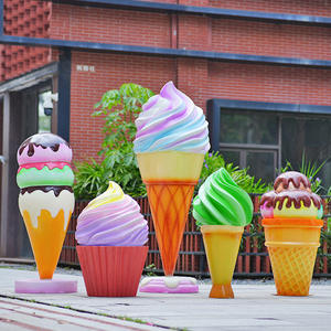 Esculturas de Fibra de Vidrio Grandes, Ecológicas y Hechas a Mano para Exhibición en Tiendas, Decoración de Dulces, Piruletas y Helados - Product Image 1