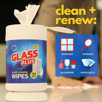 Lingettes nettoyantes OEM en conserve, 100 unités, sans traces, multi-surfaces, pour vitres de voiture, miroirs, écrans de télévision, lunettes