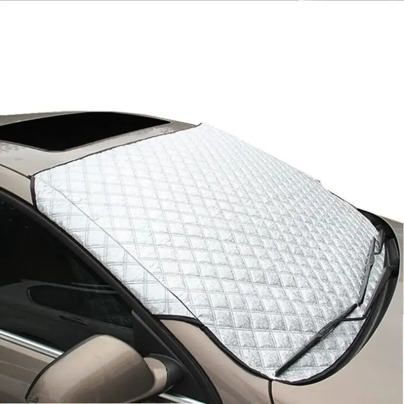 Yeni tasarım yüksek kalite kalınlaşmak su geçirmez araba için araç ön camı kar kapak güneşlik