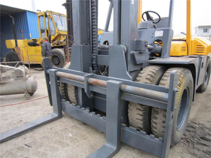 Used 10-Ton TCM FD100Z8 <b>Forklift</b> USA Original Diesel Engine Gearbox Pump High Efficiency 4WD Rough Terrain Solid Tire - Product Image 2