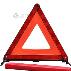 Tầm nhìn cao có thể gập lại cảnh báo tam giác bán chạy nhất xe khẩn cấp Kit cảnh báo tam giác găng tay trường hợp - Product Image 2