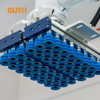 Palettiseur robotisé portable de qualité alimentaire GURKI, contrôlé par PLC, pour cartons/caisses/sacs, palettisation 8-11 fois par minute