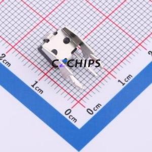 TC-6615C6-5-160 Tactile Switch Through hole,6x6.2mm Switch Single Pole Single Throw Round Button 1.6N Right Angle Insert - Product Image 2