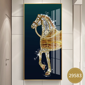 Tranh Treo Tường Bằng Sứ Pha Lê Hiên Nhà Sáng Tạo Với Khung Vải Bố Trang Trí Nghệ Thuật Để Trang Trí Nhà Cửa - Product Image 6