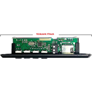 DC 5V <span class=keywords><strong>12V</strong></span> 50W amplificateur MP3 carte décodeur Bluetooth5.0 voiture lecteur MP3 USB Module d'enregistrement FM AUX Radio pour haut-parleur mains libres - Product Image 2