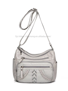 Bag Women New Handbags PU <b>Soft</b> <b>Leather</b> Crossbody Shoulder Bag Simple Casual <b>Purse</b> With Multi-zipper Tanjing - Product Image 1