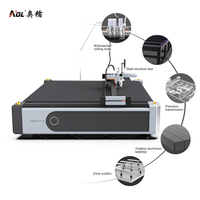 Máquina de Corte de Cartón Corrugado Gris con Cuchilla Oscilante CNC AOL, para Cortar Plástico, con Precio de Fábrica