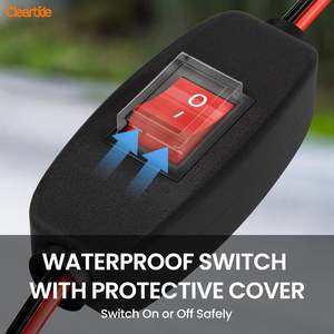 Cleartide 1/10HP 380GPH 12V DC Mini pompe <span class=keywords><strong>de</strong></span> transfert d'<span class=keywords><strong>eau</strong></span> Portable petite pompe à <span class=keywords><strong>eau</strong></span> utilitaire pour piscines baril <span class=keywords><strong>de</strong></span> <span class=keywords><strong>pluie</strong></span> RV - Product Image 3