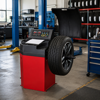 Équilibreuse de pneus pour voitures et motos, capacité maximale de 65 kg, fonctionnement manuel, machine d'équilibrage des jantes de 12 à 24 pouces
