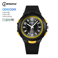 Montre analogique MINGRUI pour enfants, filles et garçons, cadran arabe 41 mm, aiguilles lumineuses, étanche, mouvement à quartz, bracelet en PU, 8 couleurs, OEM
