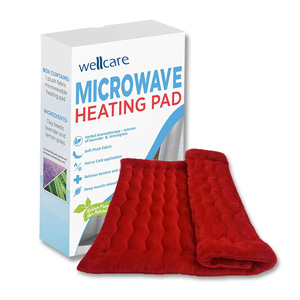 Gewichtetes, weiches Fleece-Wärmepack und Kühlpack, mikrowellengeeignet mit waschbarem Bezug, mikrowellengeeignetes Feuchtwärmepad für Nacken, Schulter und Angstlinderung - Product Image 2