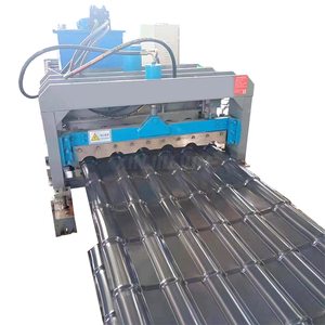 Bảng điều khiển kim loại tráng men ngói mái cuộn tạo thành máy tráng men kim loại mái ngói Máy làm - Product Image 6