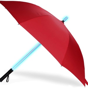 Sunny Kinte SK-158 23-Inch Manual LED 190T Pongee Patio <b>Umbrella</b> 7 Color <b>Windproof</b> Straight Style Modern Design Business Gifts - Product Image 2