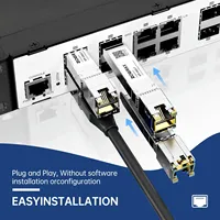 Module émetteur-récepteur Ethernet en cuivre SFP+ vers RJ45 ZoeRax 10/2.5/1.25G, compatible fibre multimode 30m/100m, pour switch Cisco/Mikrotik