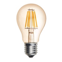 Ampoule LED Edison A19 Dimmable Shineu en Verre, Culot E27 B22, Filament Lumineux pour Jardin