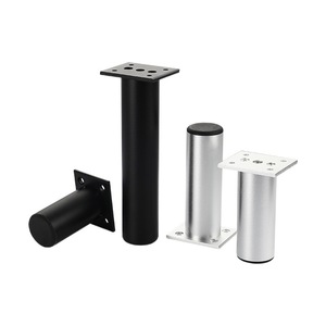Patas de Mueble Ajustables de Aleación de Aluminio Haidibosi, Color Negro Arena y Plateado Arena, Diseño Moderno Minimalista, Fácil Instalación - Product Image 5