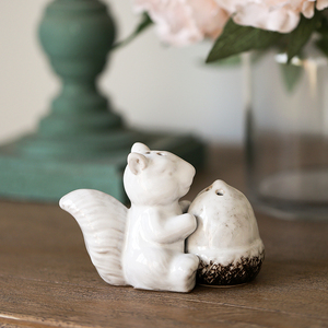 Design senso di ceramica piccoli ornamenti stile Country americano sale pepe zucchero barattoli di spezie Creative piccole spezie - Product Image 3