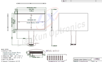 Écran LCD de contrôle de qualité AOI de 7 pouces, interface RVB 24 bits, résolution élevée 1024x600, module LCD à angle de vision complet