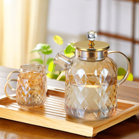 Carafe à eau froide de luxe léger, Pot Lanling, Grande capacité, Épaisse, pour infusions florales, jus de fruits et boissons froides